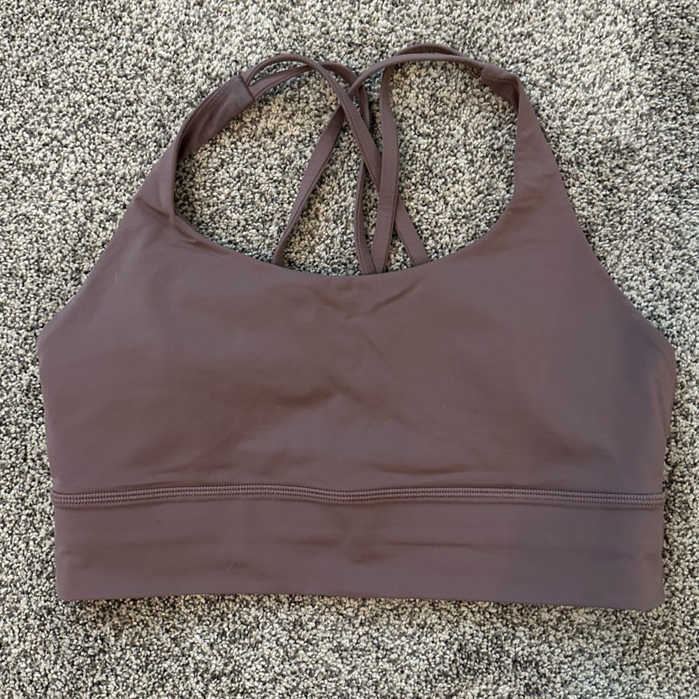 lululemon athletica Energy Long Line Bra Lunar New Year Misty Mocha -Size 10
